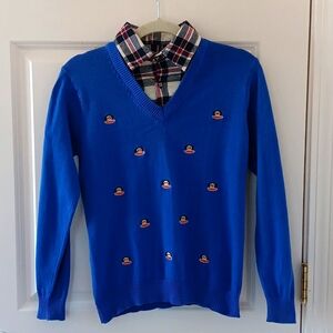 Paul Frank Layered Sweater Flannel Collar Julius the Monkey small